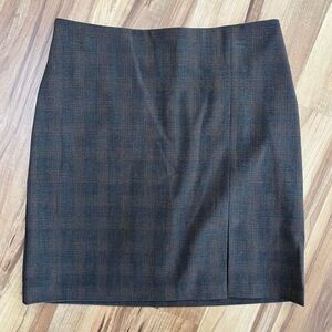 Rachel Zoe Glen Plaid Pencil Skirt, Size 6, Classic Fall Style with Subtle Slit